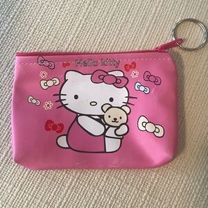 Hello Kitty Pink Coin Keychain Pouch